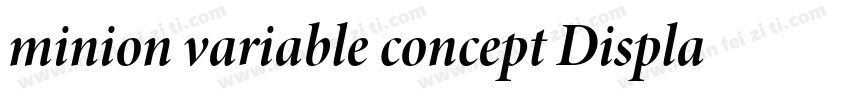 minion variable concept Display It字体转换